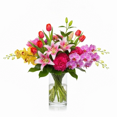 Assortment of vibrant seasonal flowers in Dubai