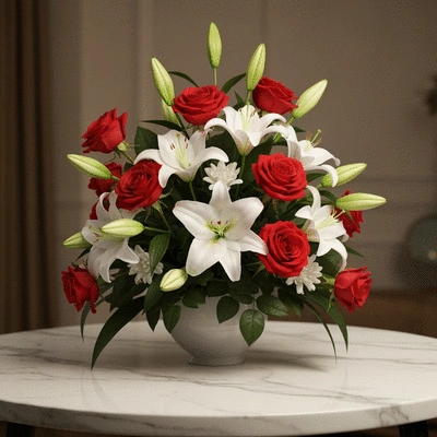 Elegant floral arrangement from Dubai Flowers Online
