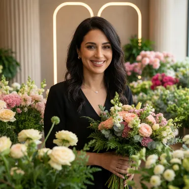 Amira Al-Farsi, Founder of Dubai Flowers Online